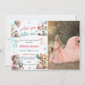Invitation Cute Kitty Chat Baby shower Photo (Devant)
