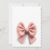 Invitation Cute Kitty en robe rose (Dos)