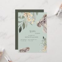 Cute Koala Monnaie d'ours et Baby shower d'olive