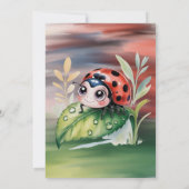 Invitation Cute Ladybug Girl Birthday Party (Dos)