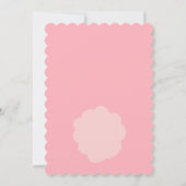 Invitation Cute lapin oreilles lapin rose pâques brunch chass (Dos)