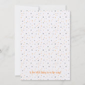 Invitation Cute lavande Aquarelle Baby shower fantôme (Dos)