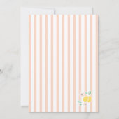Invitation Cute Lemon Jaune Botanique Baby shower gras (Dos)