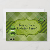 Invitation Cute Leprechauns Irish St Patrick's Day Anniversai (Devant)