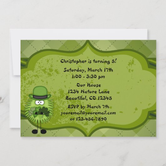 Invitation Cute Leprechauns Irish St Patrick's Day Anniversai (Dos)