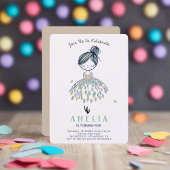 Invitation Cute Little Ballerina Princess Anniversaire Fille