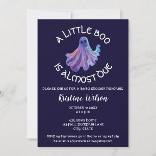 Invitation Cute Little Boo est presque dû Baby shower