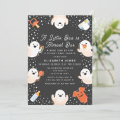 Invitation Cute Little Boo Halloween Baby shower fantôme (Debout devant)