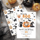 Invitation Cute Little BOO Halloween Thème 2ème anniversaire