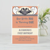 Invitation Cute Little boo Turning one (Debout devant)