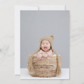 Invitation Cute Little Bunny Rainbow Baby 1er Anniversaire Ph (Dos)