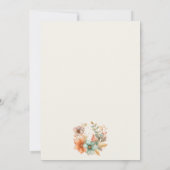 Invitation Cute Little Citrouille Automne Automne Automne Aut (Dos)