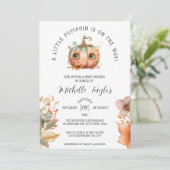 Invitation Cute Little Citrouille Automne Automne Automne Aut (Debout devant)