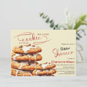 Invitation Cute Little Cookie Baby Shower (Debout devant)