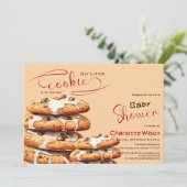 Invitation Cute Little Cookie Baby Shower (Debout devant)
