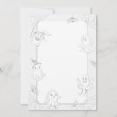 Invitation Cute Little Monster Baby Shower Illustration (Dos)