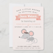 Invitation Cute Little Mouse - Fête d'anniversaire du garçon (Devant)