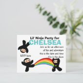 Invitation Cute Little Ninjas (Debout devant)