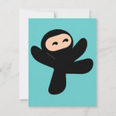 Invitation Cute Little Ninjas (Dos)