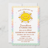 Invitation Cute Little Ray of Sunshine Baby Premier anniversa (Devant)