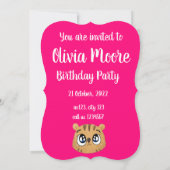 Invitation cute little tiger (Dos)