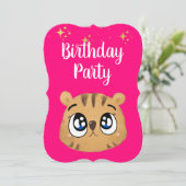 Invitation cute little tiger (Debout devant)