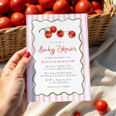 Invitation Cute Little Tomato Baby Shower