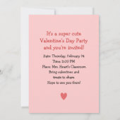 Invitation Cute Long Haired Dachshund Puppy Valentine's Party (Dos)