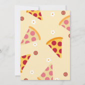 Invitation Cute Lote You Two Pizzas Deuxième fête d'anniversa (Dos)