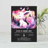 Invitation Cute Magique Chat Anniversaire (Debout devant)