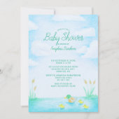 Invitation Cute Mallard Baby shower de canard (Devant)