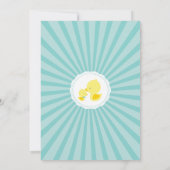 Invitation Cute Maman Bébé Canards Neutres Garçons Baby showe (Dos)