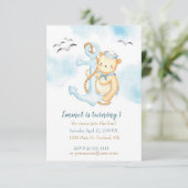 Invitation Cute marin porter bébé fête d'anniversaire personn (Debout devant)