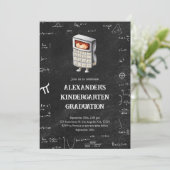 Invitation Cute Math Maternelle Graduation (Debout devant)