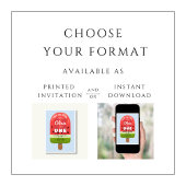 Invitation Cute Melon Popsicle Girl Premier anniversaire