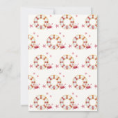 Invitation Cute Minimal Crabe Nautique Baby shower d'étoiles  (Dos)