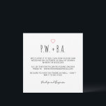 Invitation Cute minimaliste Whimsical noir et blanc Mariage<br><div class="desc">Cute minimaliste Whimsical noir et blanc Faire-part de mariage</div>