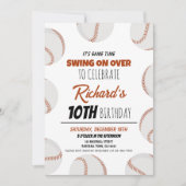 Invitation Cute Modern Baseball Anniversaire de enfant (Devant)
