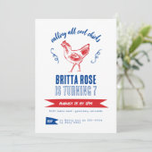 Invitation Cute Modern Farm Girl fête d'anniversaire (Debout devant)