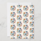 Invitation Cute Modern Space Astronaut Alien Baby shower (Dos)