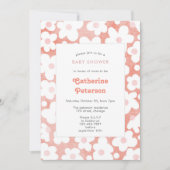 Invitation Cute Moderne Retro Rose Daisy Floral (Devant)