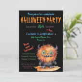 Invitation Cute Monster Bash Halloween Costume Party (Debout devant)