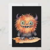 Invitation Cute Monster Bash Halloween Costume Party (Dos)
