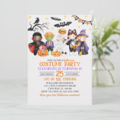 Invitation Cute Monster Halloween Costume Party For Kids (Debout devant)