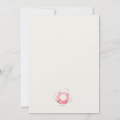 Invitation Cute Nautical Red Blue Anniversaire de enfant voil (Dos)