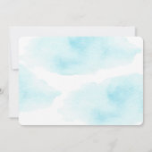 Invitation Cute Nouveau Chapitre Livres Baby shower Invitatio (Dos)