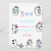 Invitation Cute Nurse Boo Halloween Costume Party (Devant / Derrière)