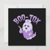 Invitation Cute Nurse Fantôme avec injection Botox (Dos)