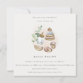 Invitation Cute Nursery Essential Baby shower de fille rose f (Devant)