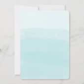 Invitation Cute O- Poisson Ally Une pêche 1er Anniversaire (Dos)